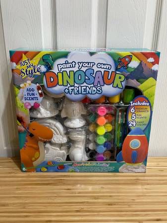 New Paint Your Own Dinosaur + Friends Ceramic Painting Kids Craft Kit Just My Style