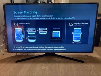 Samsung LED50 Smart TV with Screen Mirroring