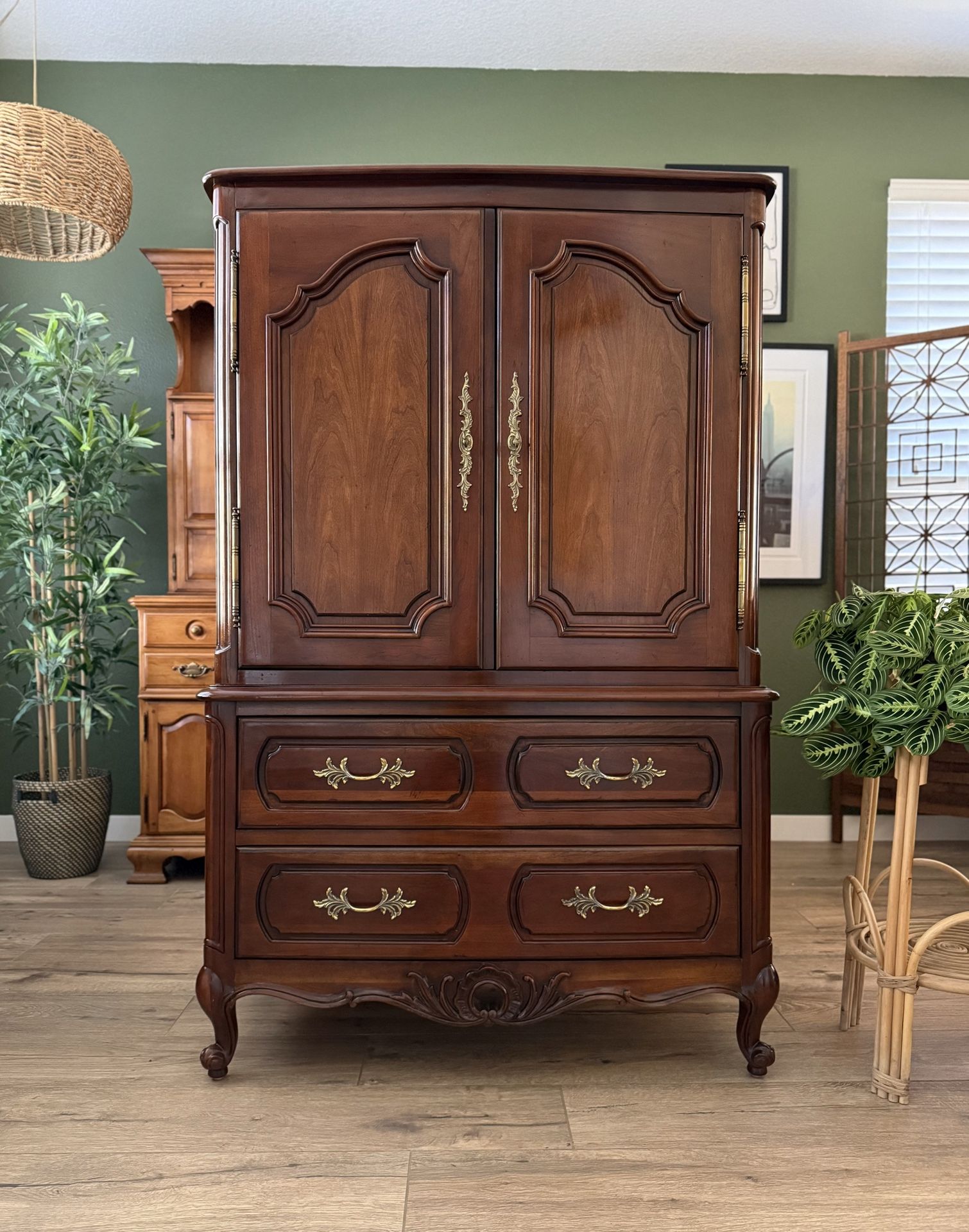 French Armoire Dresser Chest by Century