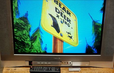 24" CRT Flat screen color retro gaming television model 2004