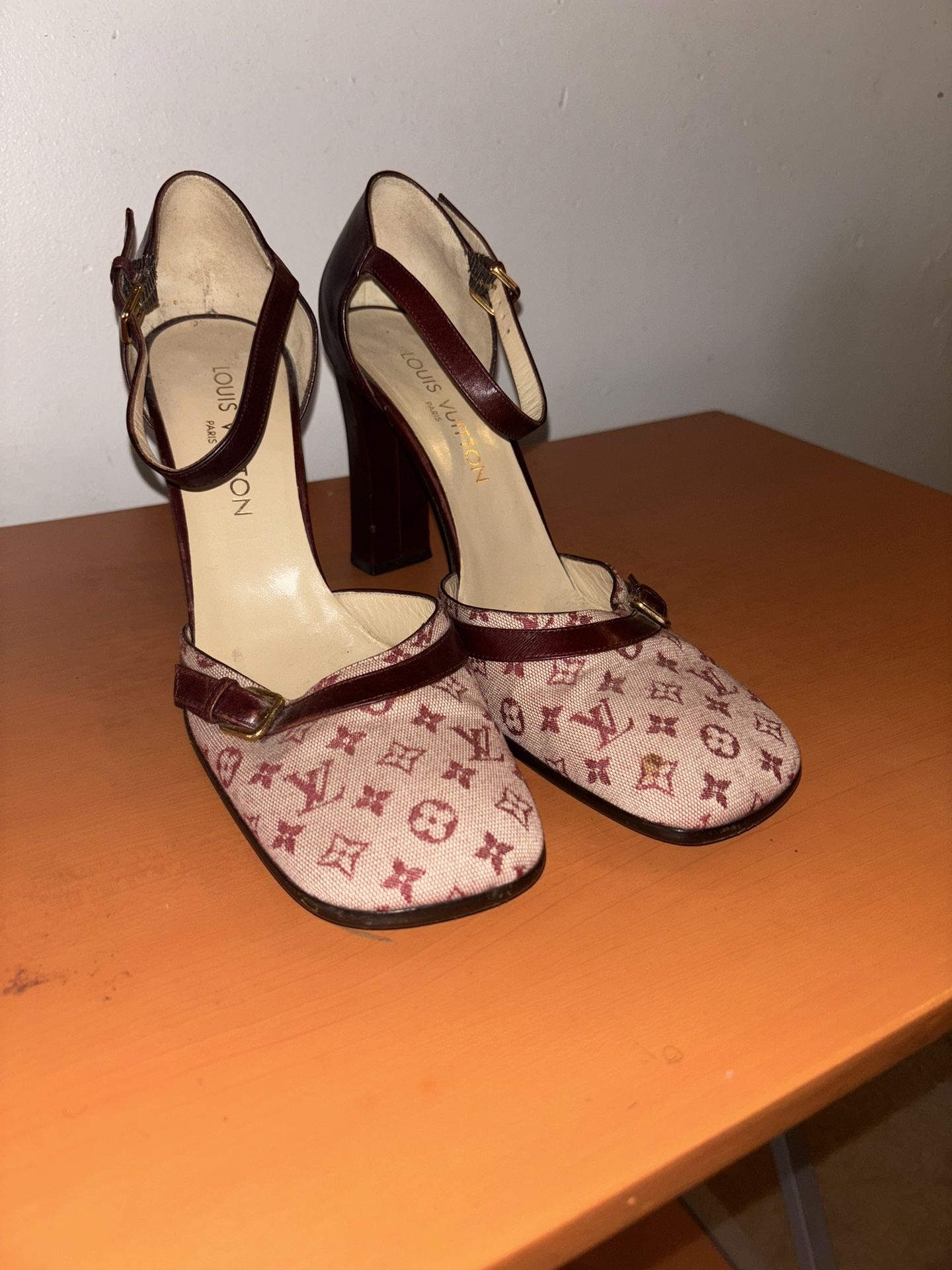 Vintage Louis Vuitton Monogram Heels