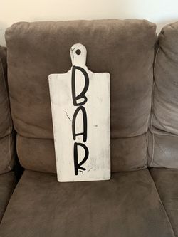 Bar Wood Sign $10