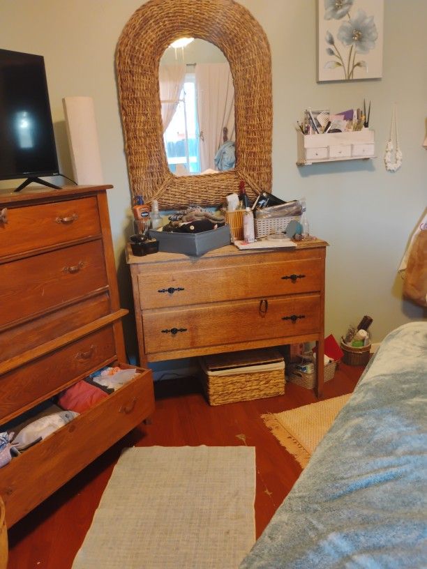 Two Drawer Cabinet Antique