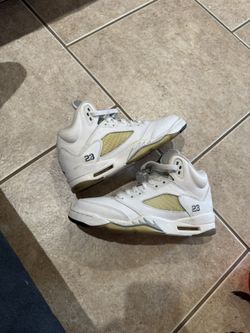 Jordan 5s White Metallic GS 5