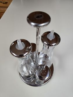Swiss DESIGN Studio Alfi21 Cruet Set In Stainless Steel