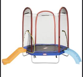Little tikes climb ‘n slide 7ft. trampoline