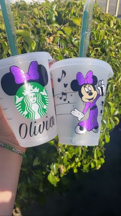 Minnie Inspired Selena Kid Cup, Selena Starbucks Cups, Custom Cups