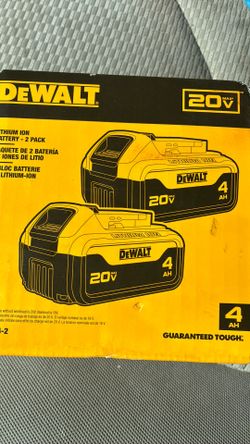 Double Dewalt Battery 20V 4AH