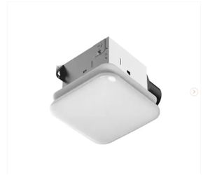 Commercial Electric 50 CFM Ceiling/Wall Mount Roomside Installation Bathroom Exhaust Fan with Adjustable CCT LED - New