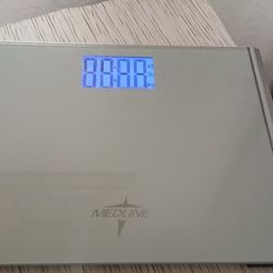 Medline Digital Step On Floor Scalescale 440 Lb Weight Capacity 