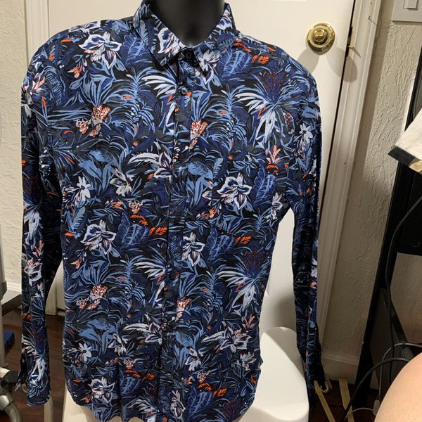 long sleeve hawaiian dress shirt