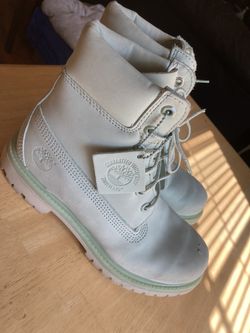 Mint Green Timberland Boots