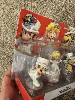 Nintendo amiibo Super Mario Odyssey Triple Wedding Set MARIO / PEACH /  BOWSER