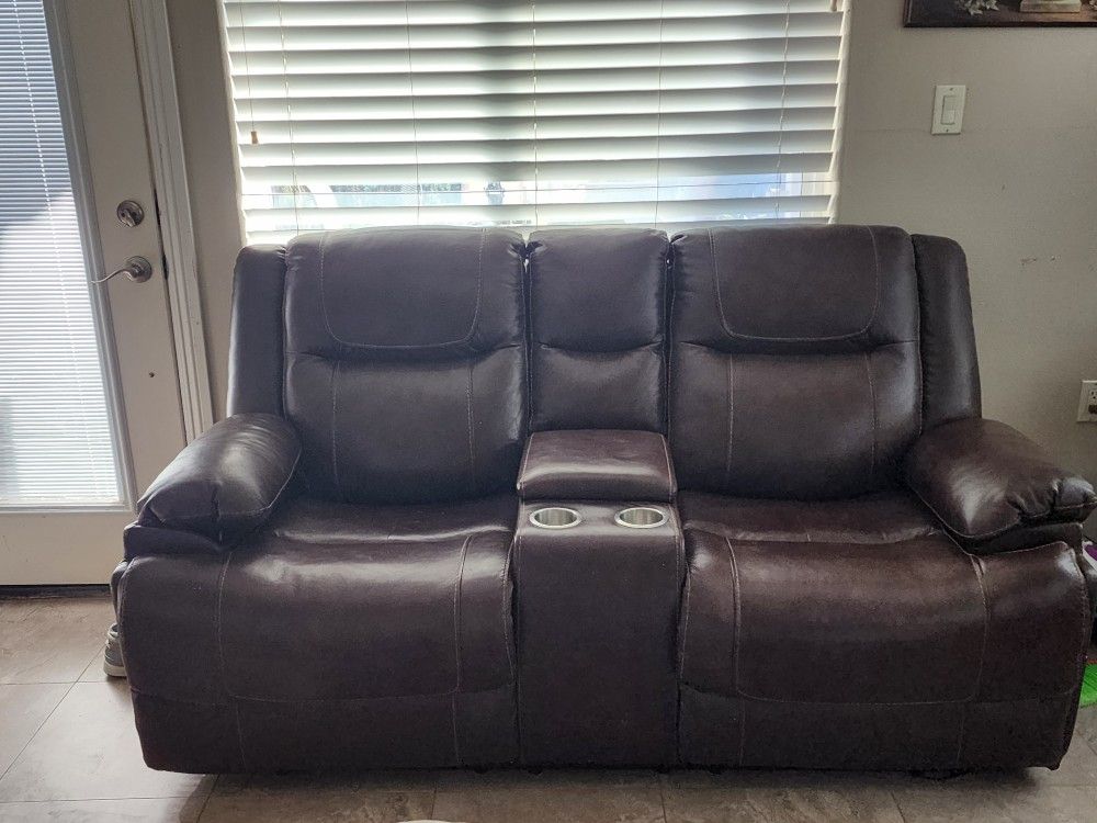 Double Glider Reclining Loveseat