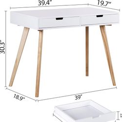 Desk Vanity Table 2 Drawers 