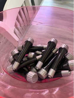 Plastic kids microphones