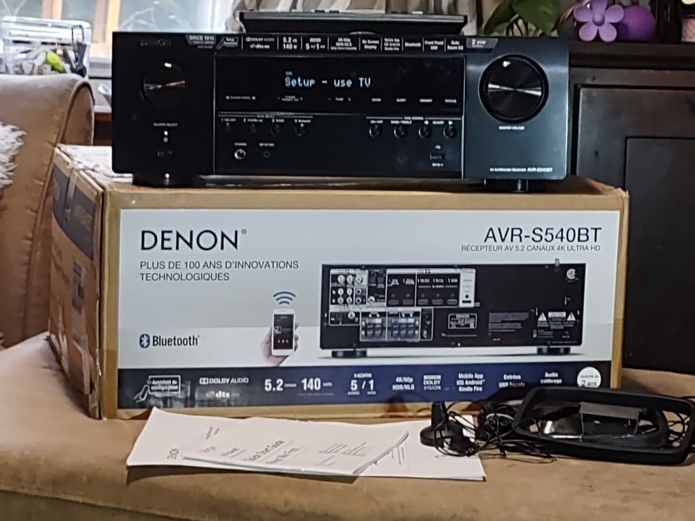 Denon AVR S540BT AV Receiver with Bluetooth