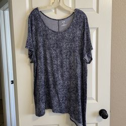 Blue Tunic Top - Size 2X