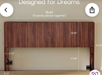 King Headboard- NEW & Assembled