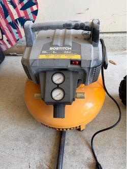 BOSTITCH - compresor de aire, sin aceite, 6 galones, 150 PSI, compresor de aire  ligero