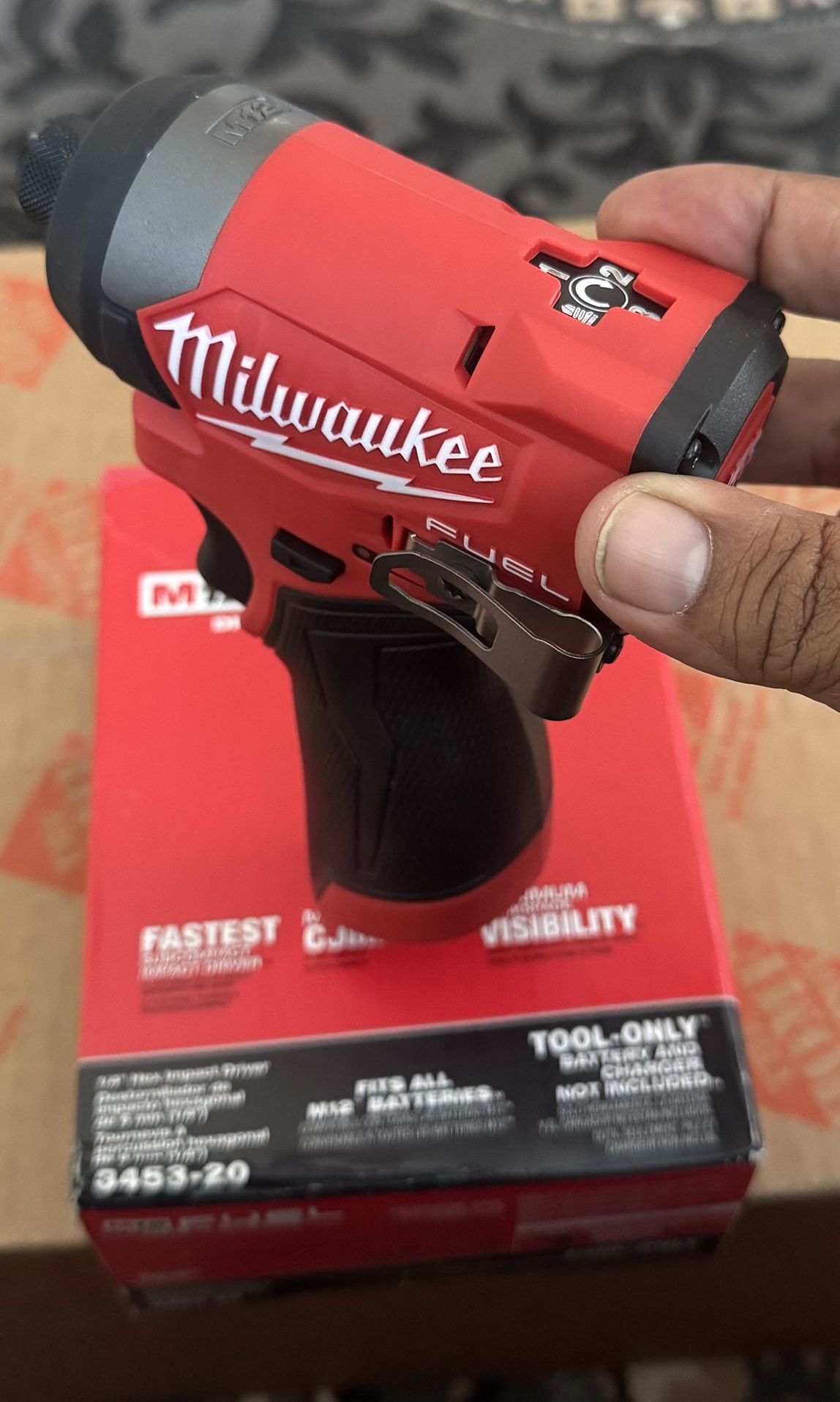 Milwaukee M12 FUEL 12V Lithium-Ion Brushless Cordless 1/4 in. Hex Impact Driver (Tool-Only
