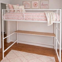 Bunk bed with desk