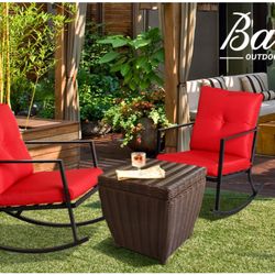 brand new patio rocking chairs set 2 pcs in box 