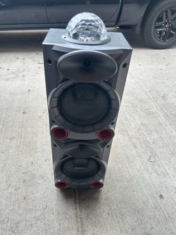 Tower Speaker with Disco Light