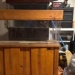 60 Gallon Of Acrylic, Fish, Tanke,,Canopy, And Stan
