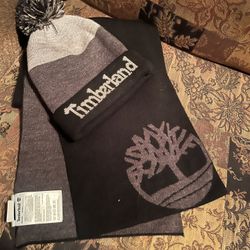 Timberland Scarf And Beanie 