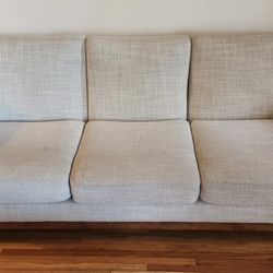 Must Sell: Mid-Century Modern Ivory Couch
