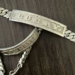 Sterling Silver Bracelets one needs new clasp
