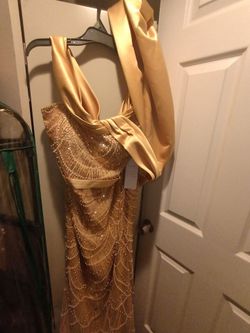 Nafori Sequin Mermaid Trumpet Evening Gown
