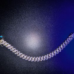 VVS Moissanite Cuban Bracelet 