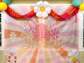 Two Groovy Birthday Decorations