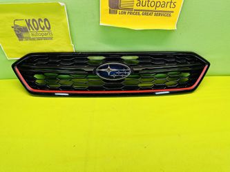 2018 - 2021 SUBARU WRX  STI FRONT BUMPER UPPER GRILLE WITH EMBLEM OEM 91121-VA190 BLACK