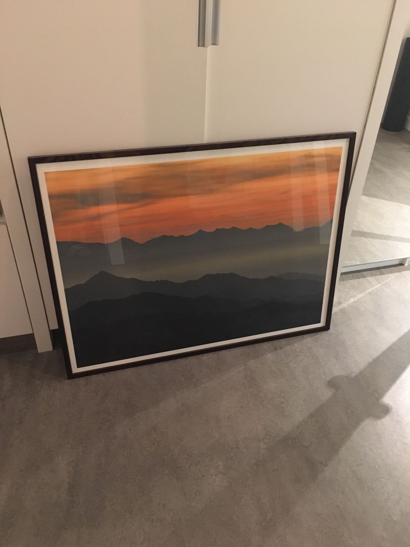 Sunset mountains photo
