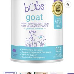 Bubs Infant Formula Goat Milk