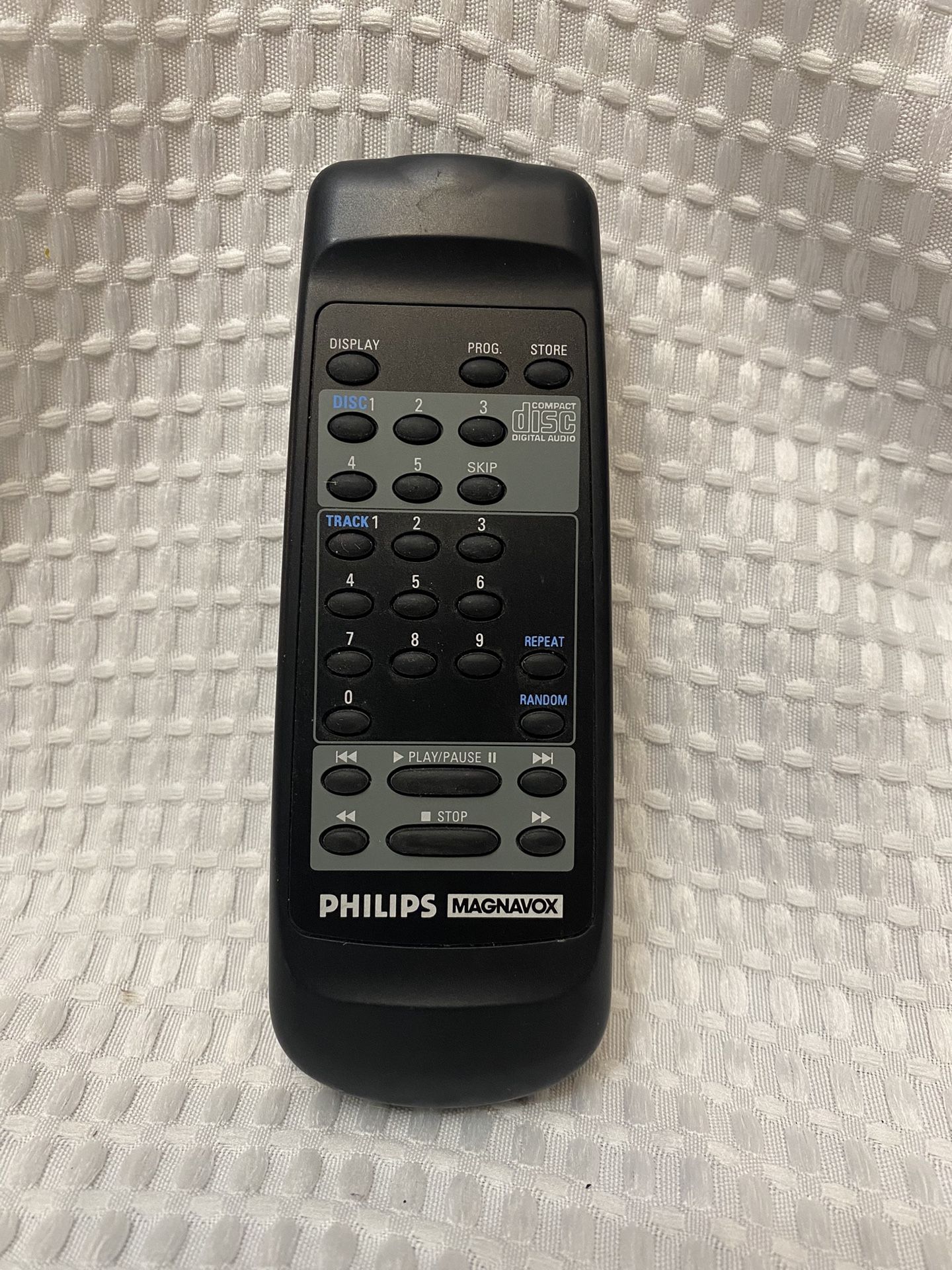 Original PHILIPS MAGNAVOX 5 Disc CD Changer REMOTE Control CDC-735 U028 Black