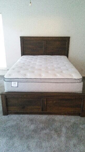 Sealy Golden Rod Plush Euro Pillow Top Mattress Set Queen Size 2 250sold