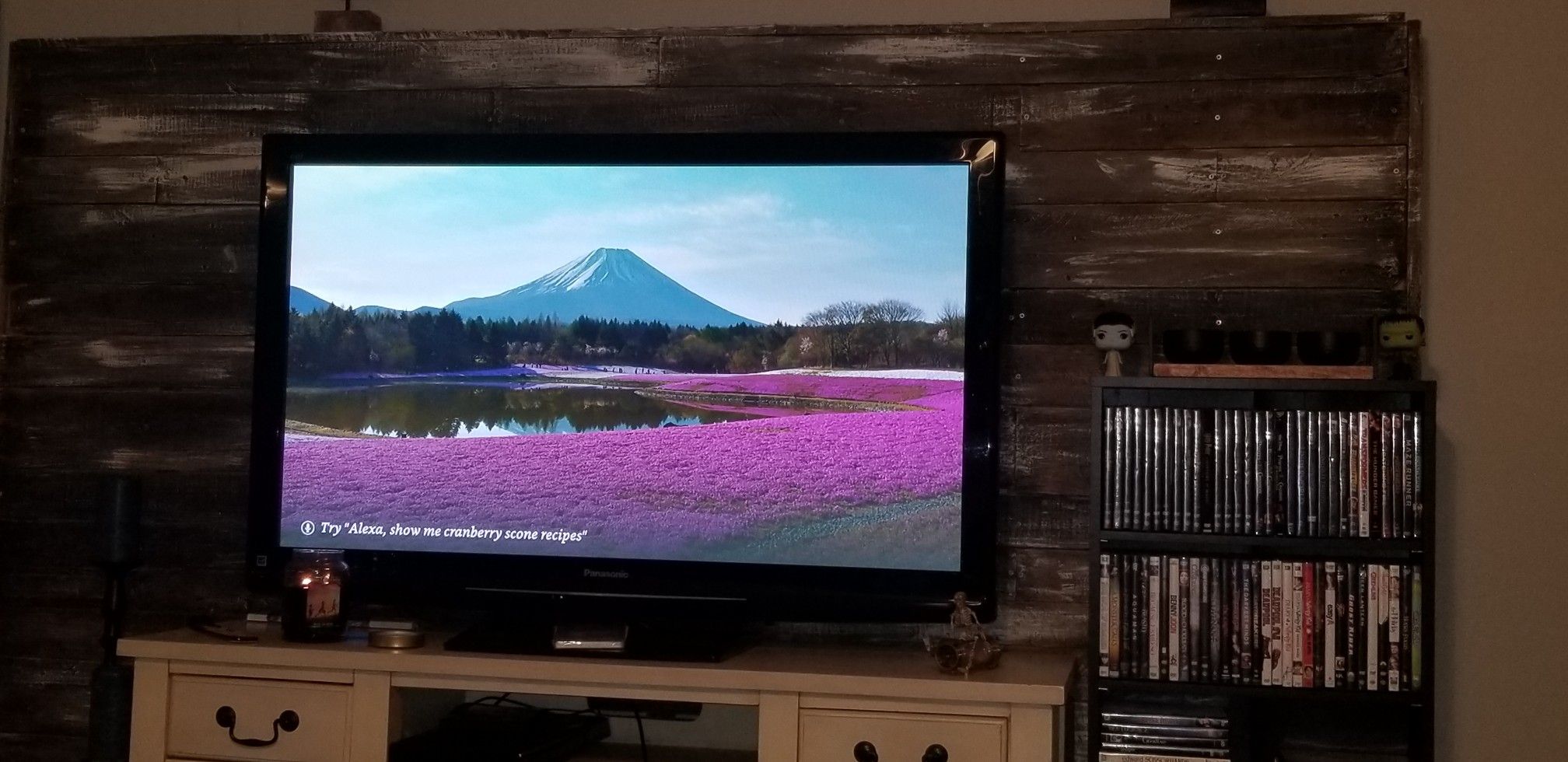 50" Panasonic Tv with stand and wall mount