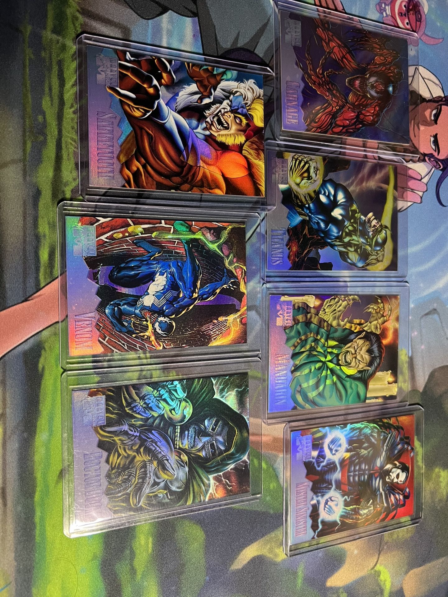 1995 / 1996 Marvel Masterpieces Chase Sets Holoflash Gold Gallery + Bonus Signature Cards (read description)