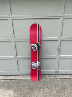 Snowboard with Bindings - Size 160cm