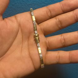 Gold Plated 925 Silver Bracelet