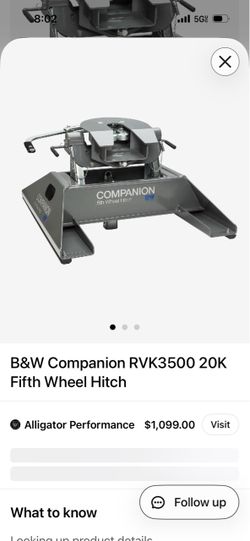 B&W Companion 5th Wheel Hitch