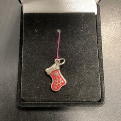 James Avery (Christmas Stocking) Charm 925 Silver 
