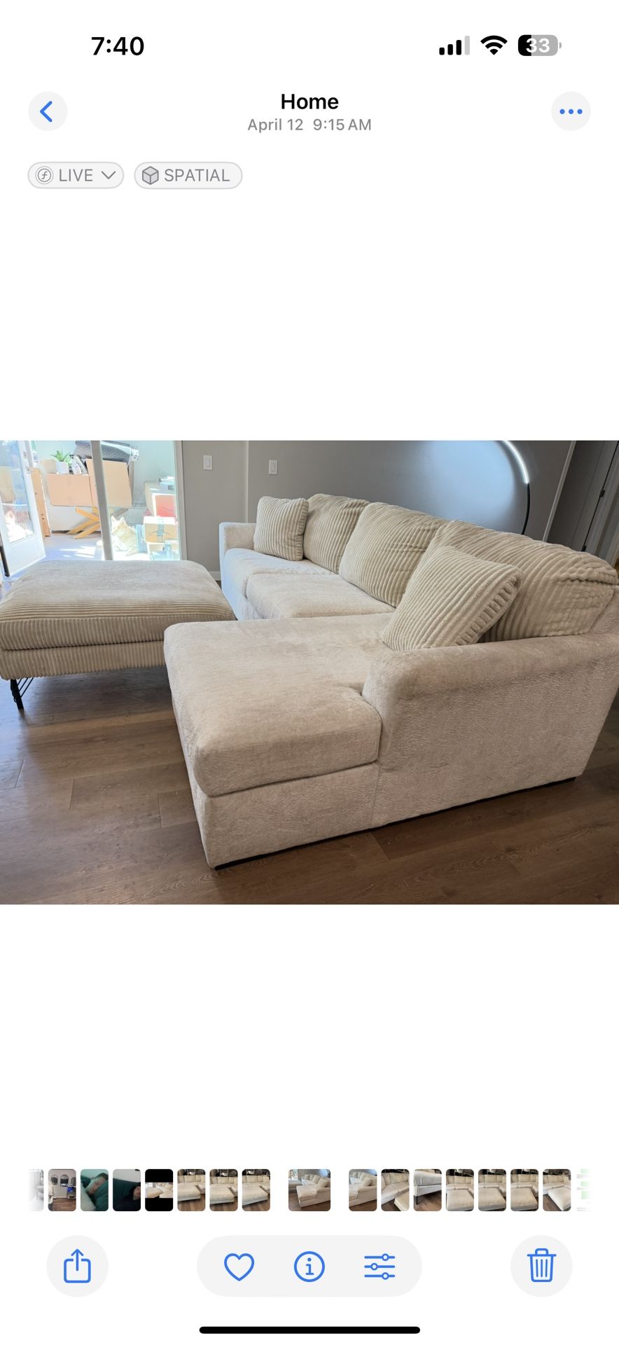 Beige Sectional