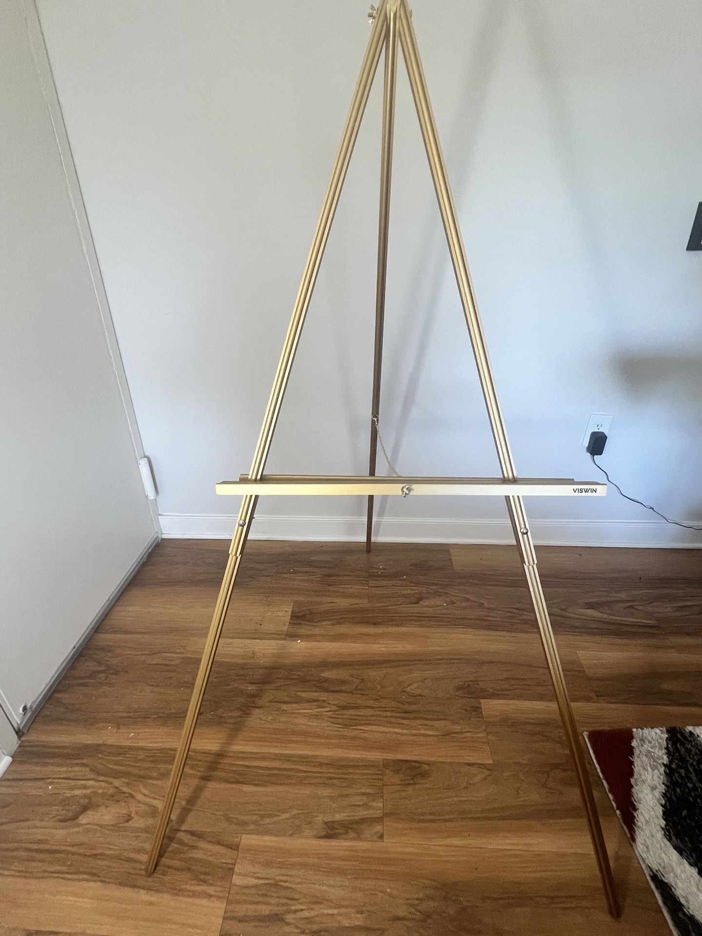63” Gold Wooden Easel