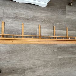 Antique Wood Plate Shelf - Displays 6 plates - country Farmhouse Home Decor - Simi Valley