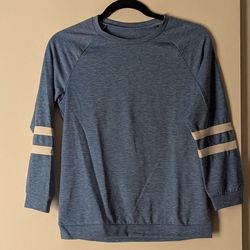 Long Sleeve Blue Stripe Shirt